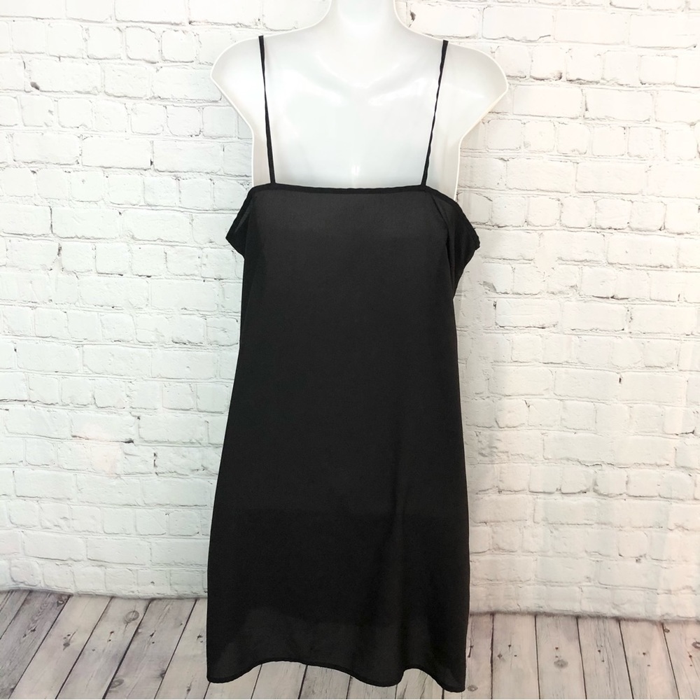 Black Sheer Spaghetti Strap Dress Small - Picture 5 of 8